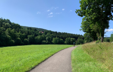 Der Nagoldradweg im Nagoldtal